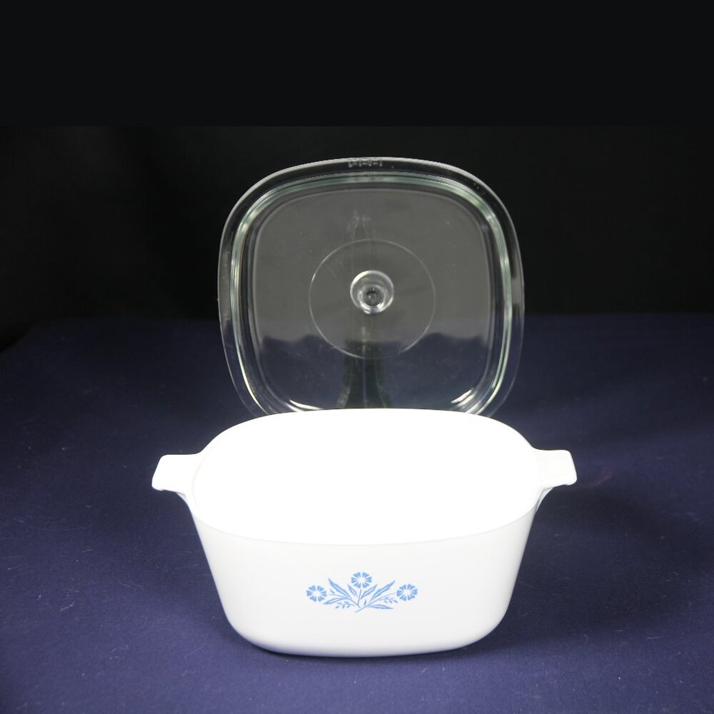 Corning Ware Cornflower P-2 ½ - B, 2 ½ Qt Casserole Dish & Pyrex® Lid  A-9-C-1